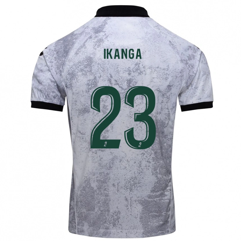 Danxen Niño Camiseta Jovany Ikanga #23 Blanco Negro 2ª Equipación 2025/26 La Camisa