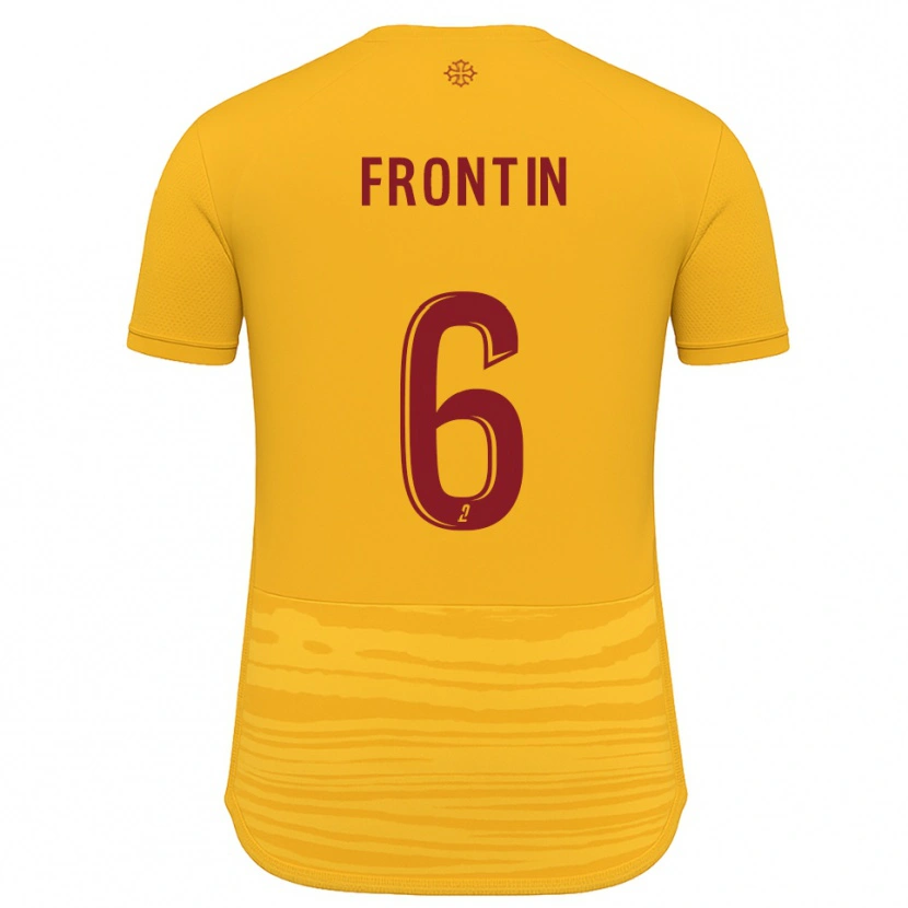 Danxen Niño Camiseta Lohan Frontin #6 Naranja Borgoña 2ª Equipación 2025/26 La Camisa