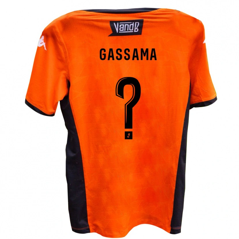 Danxen Niño Camiseta Jeriba Gassama #0 Blanco Negro 2ª Equipación 2025/26 La Camisa