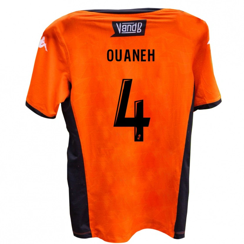 Danxen Niño Camiseta Peter Ouaneh #4 Blanco Negro 2ª Equipación 2025/26 La Camisa