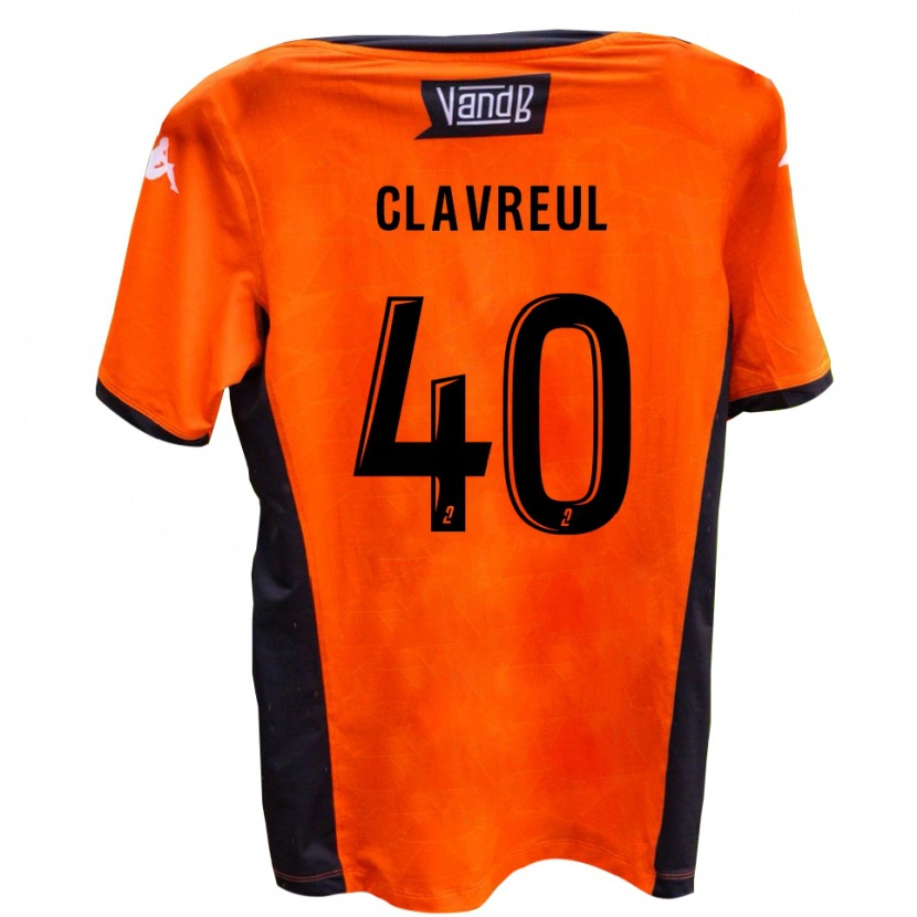 Danxen Niño Camiseta Ethan Clavreul #40 Blanco Negro 2ª Equipación 2025/26 La Camisa