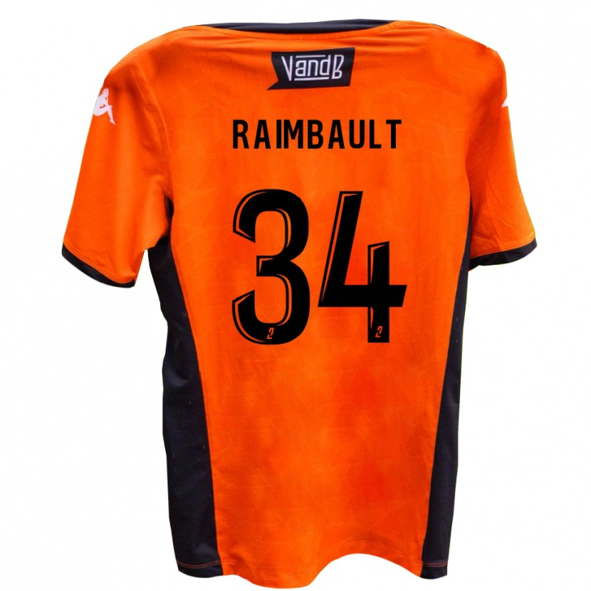 Danxen Niño Camiseta Mathis Raimbault #34 Blanco Negro 2ª Equipación 2025/26 La Camisa