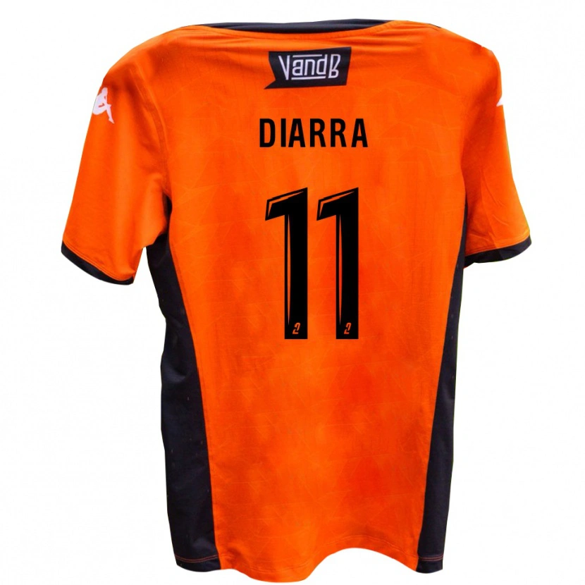 Danxen Niño Camiseta Namory Diarra #11 Blanco Negro 2ª Equipación 2025/26 La Camisa