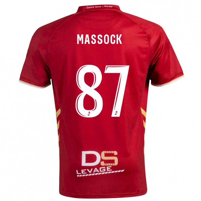 Danxen Niño Camiseta Théna Massock #87 Borgoña Oro 2ª Equipación 2025/26 La Camisa