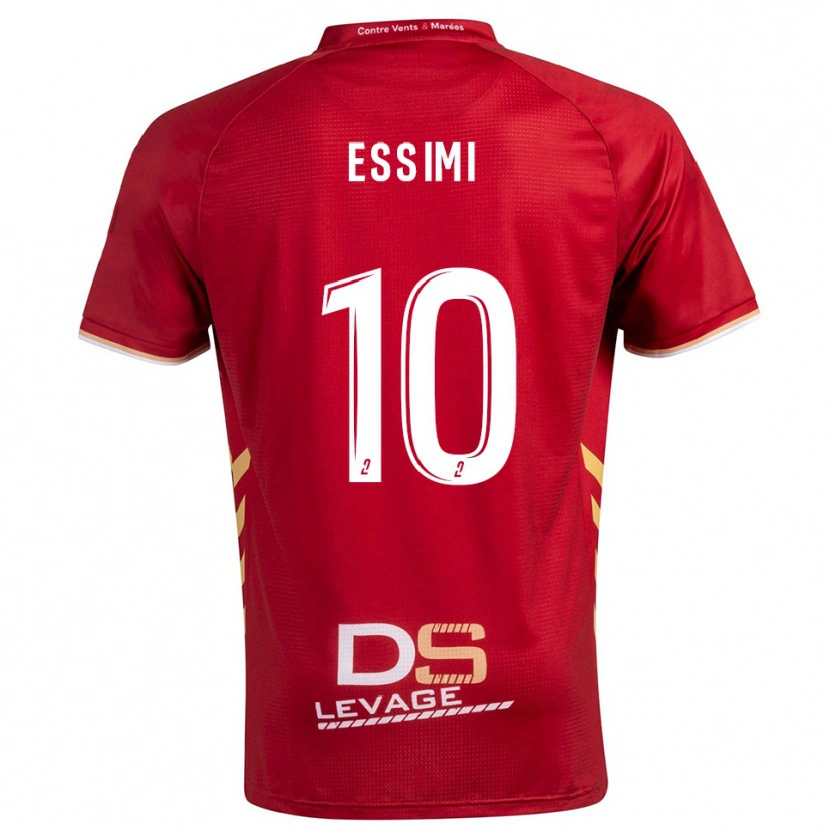 Danxen Niño Camiseta Marco Essimi #10 Borgoña Oro 2ª Equipación 2025/26 La Camisa