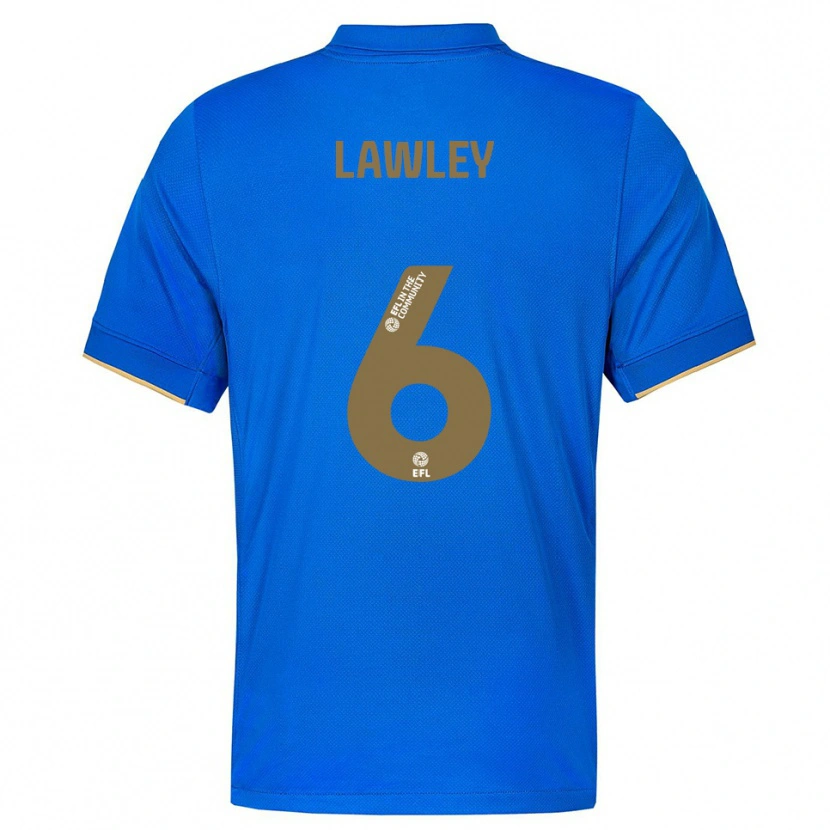 Danxen Hombre Camiseta Gemma Lawley #6 Azul Oro 1ª Equipación 2025/26 La Camisa