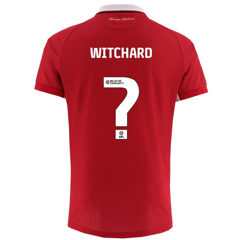 Danxen Hombre Camiseta Jack Witchard #0 Rojo Blanco 1ª Equipación 2025/26 La Camisa