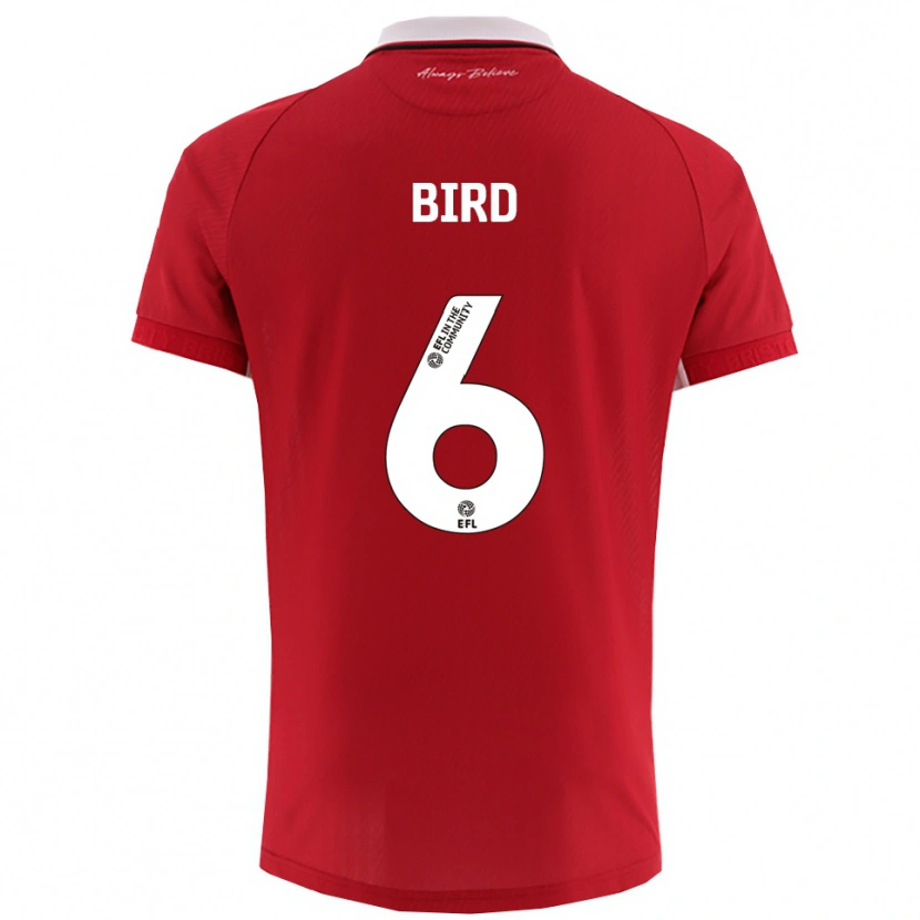 Danxen Hombre Camiseta Max Bird #6 Rojo Blanco 1ª Equipación 2025/26 La Camisa