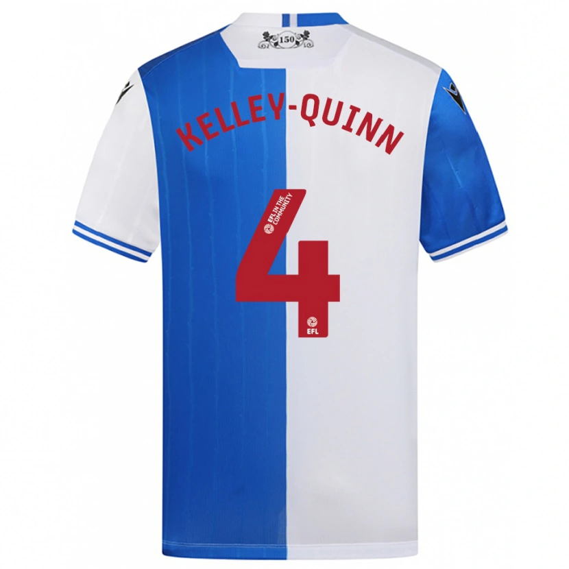 Danxen Hombre Camiseta Leon Kelley-Quinn #4 Azul Blanco 1ª Equipación 2025/26 La Camisa