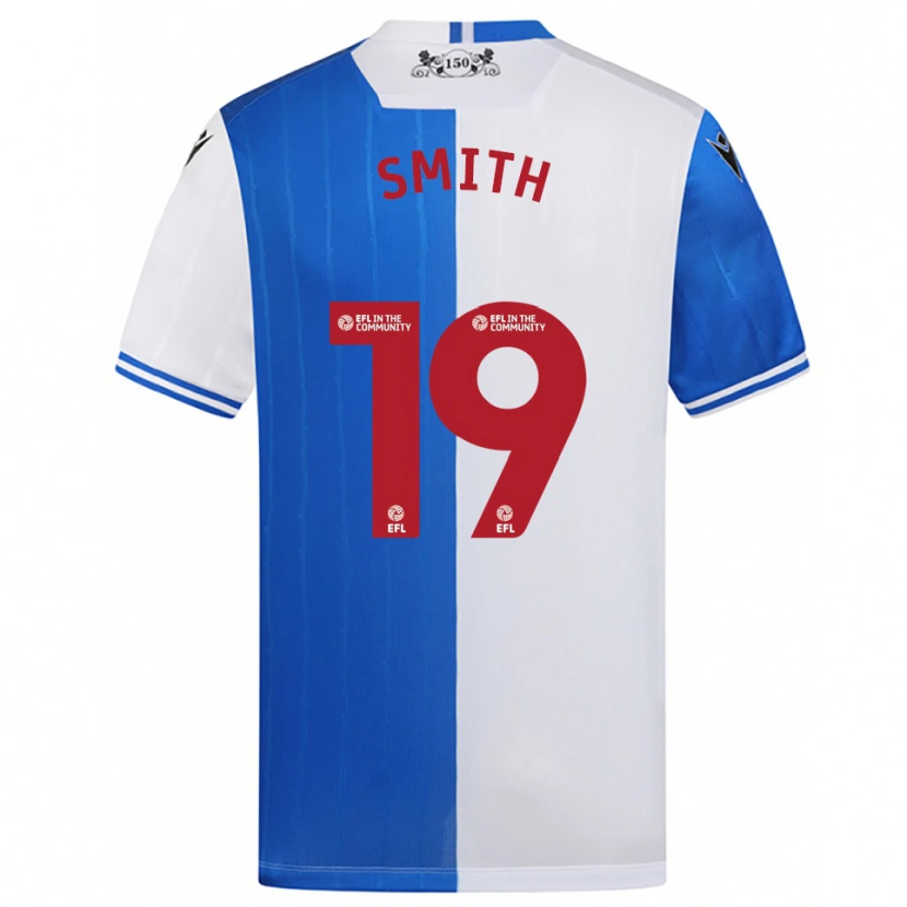 Danxen Hombre Camiseta Evie Smith #19 Azul Blanco 1ª Equipación 2025/26 La Camisa