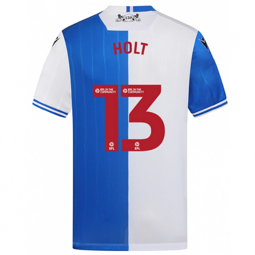 Danxen Hombre Camiseta Harry Holt #13 Azul Blanco 1ª Equipación 2025/26 La Camisa