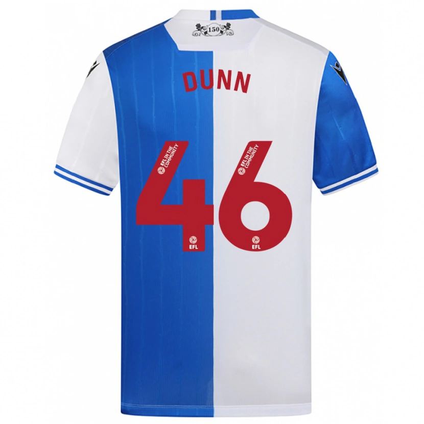 Danxen Hombre Camiseta Isaac Dunn #46 Azul Blanco 1ª Equipación 2025/26 La Camisa