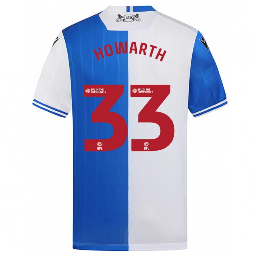 Danxen Hombre Camiseta Taylor Howarth #33 Azul Blanco 1ª Equipación 2025/26 La Camisa