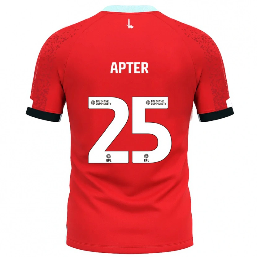 Danxen Hombre Camiseta Rob Apter #25 Rojo Blanco 1ª Equipación 2025/26 La Camisa