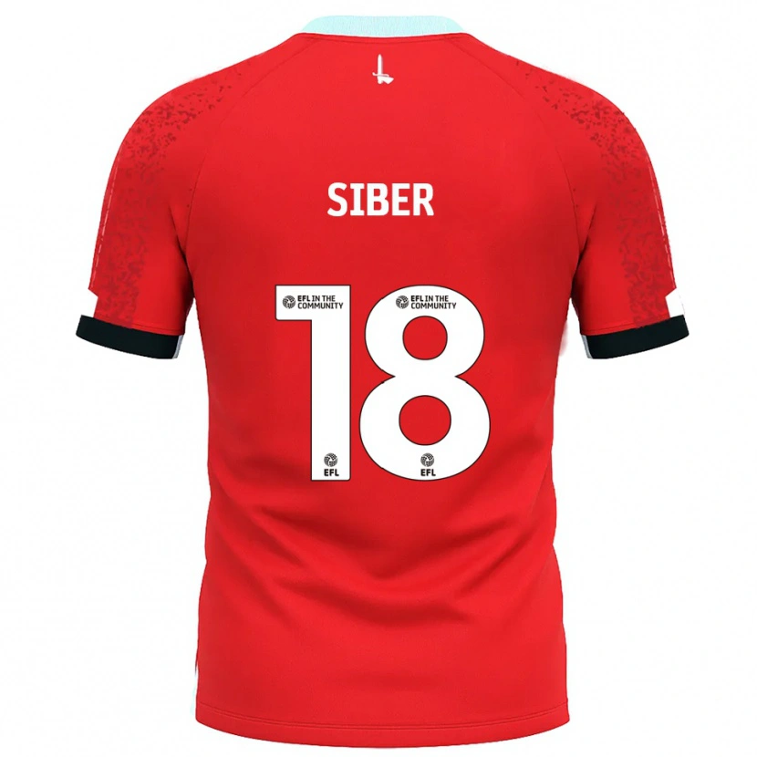 Danxen Hombre Camiseta Gloria Siber #18 Rojo Blanco 1ª Equipación 2025/26 La Camisa