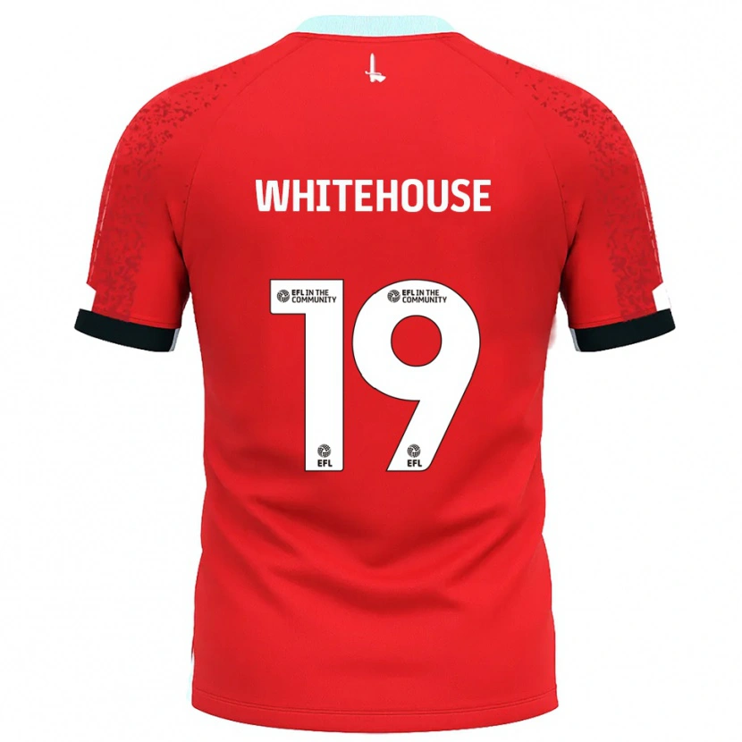 Danxen Hombre Camiseta Sophie Whitehouse #19 Rojo Blanco 1ª Equipación 2025/26 La Camisa