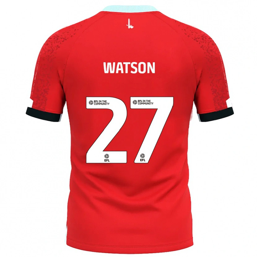 Danxen Hombre Camiseta Tennai Watson #27 Rojo Blanco 1ª Equipación 2025/26 La Camisa