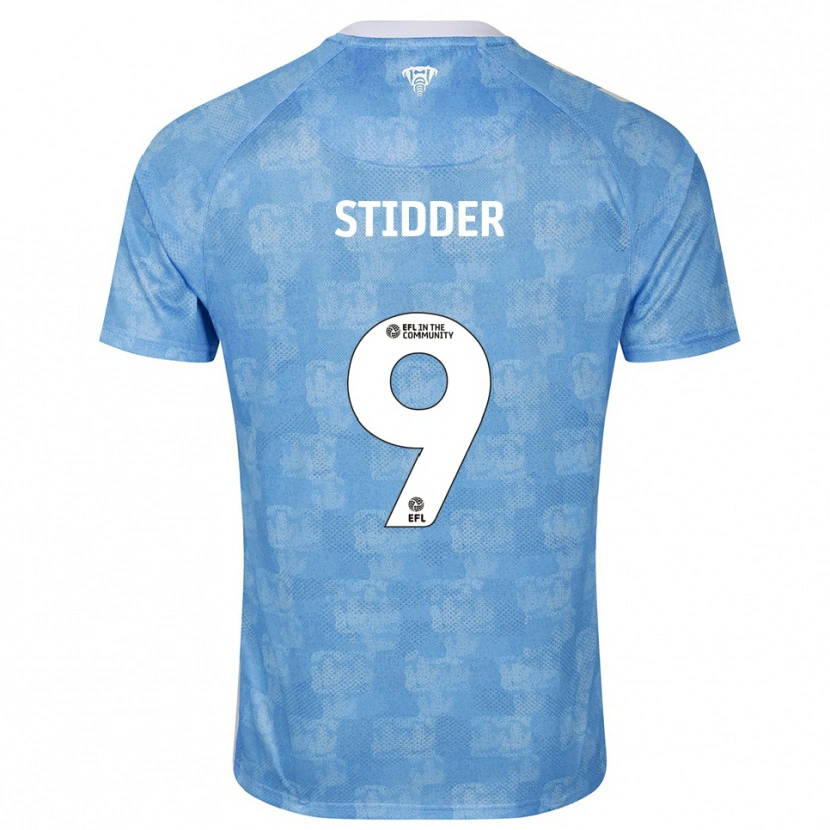 Danxen Hombre Camiseta Joshua Stidder #9 Azul Celeste Blanco 1ª Equipación 2025/26 La Camisa