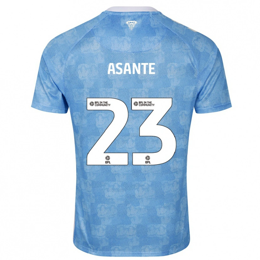 Danxen Hombre Camiseta Brandon Thomas-Asante #23 Azul Celeste Blanco 1ª Equipación 2025/26 La Camisa