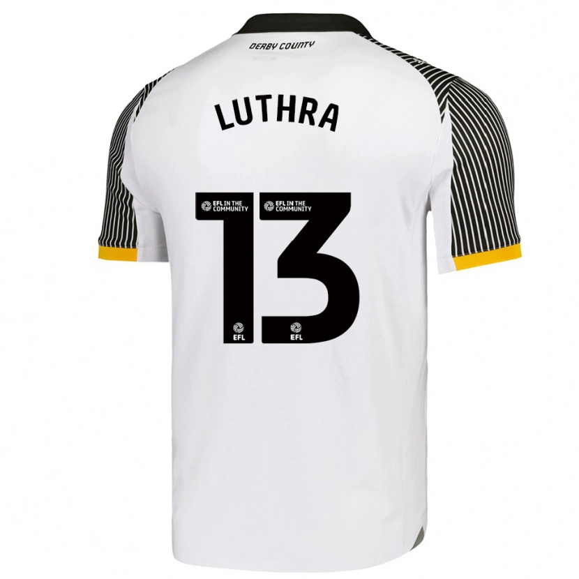 Danxen Hombre Camiseta Rohan Luthra #13 Blanco Negro 1ª Equipación 2025/26 La Camisa