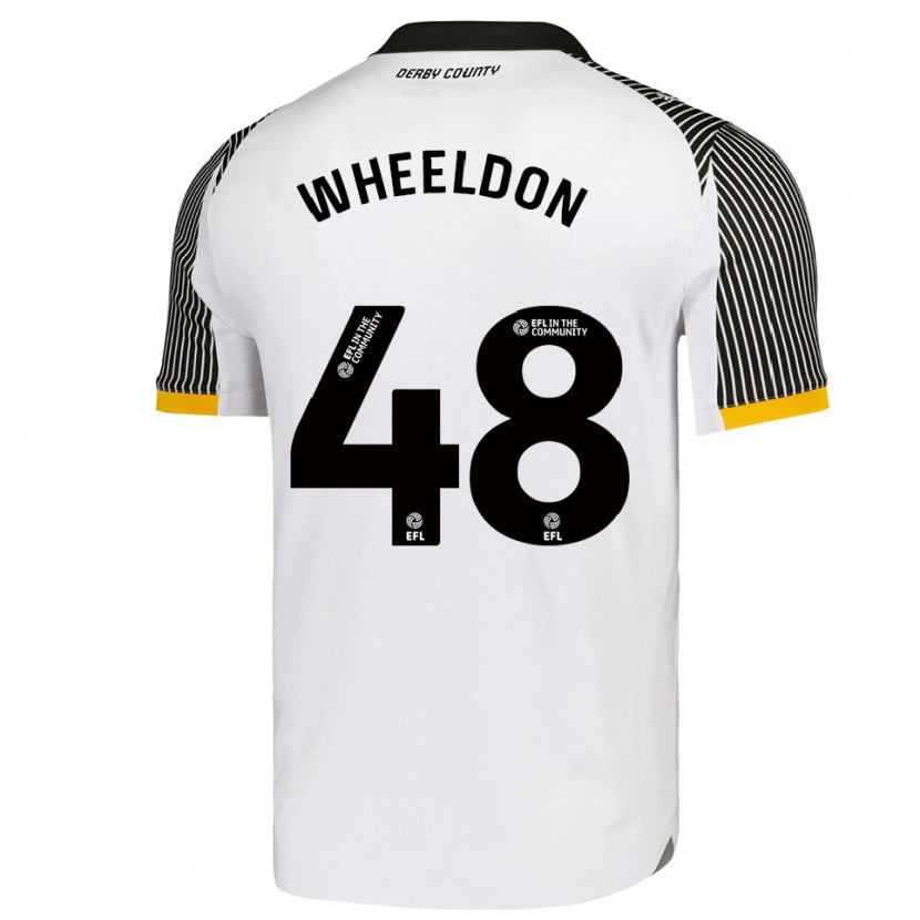 Danxen Hombre Camiseta Lennon Wheeldon #48 Blanco Negro 1ª Equipación 2025/26 La Camisa