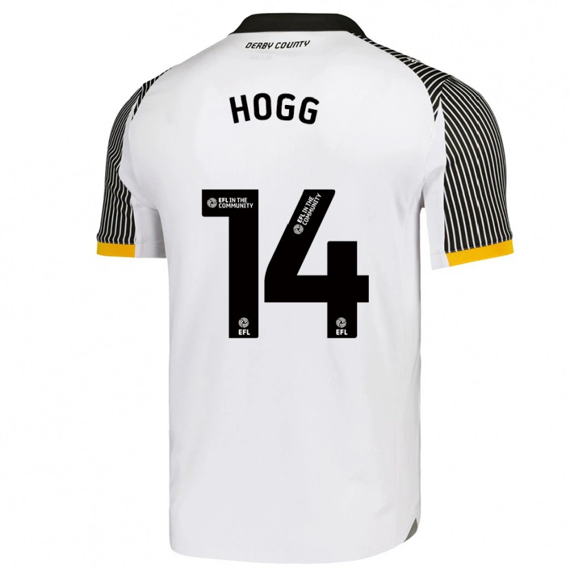 Danxen Hombre Camiseta Becky Hogg #14 Blanco Negro 1ª Equipación 2025/26 La Camisa