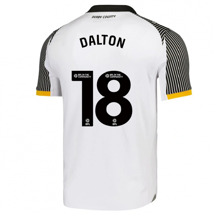 Danxen Hombre Camiseta Paris Dalton #18 Blanco Negro 1ª Equipación 2025/26 La Camisa