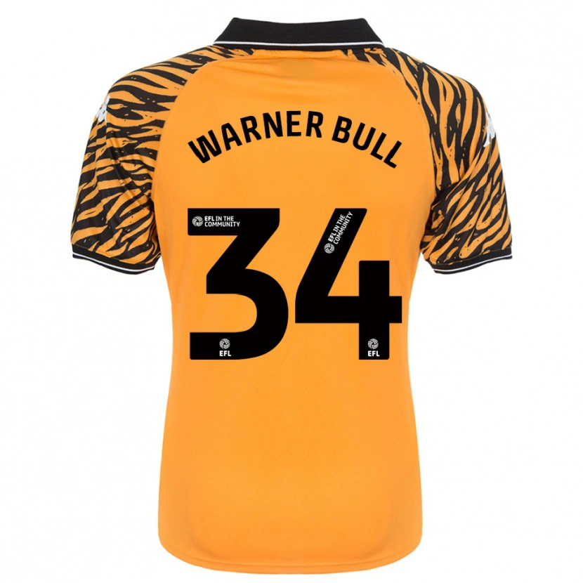 Danxen Hombre Camiseta Lucy Warner-Bull #34 Naranja Negro 1ª Equipación 2025/26 La Camisa