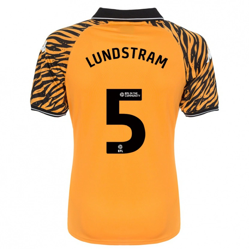 Danxen Hombre Camiseta John Lundstram #5 Naranja Negro 1ª Equipación 2025/26 La Camisa