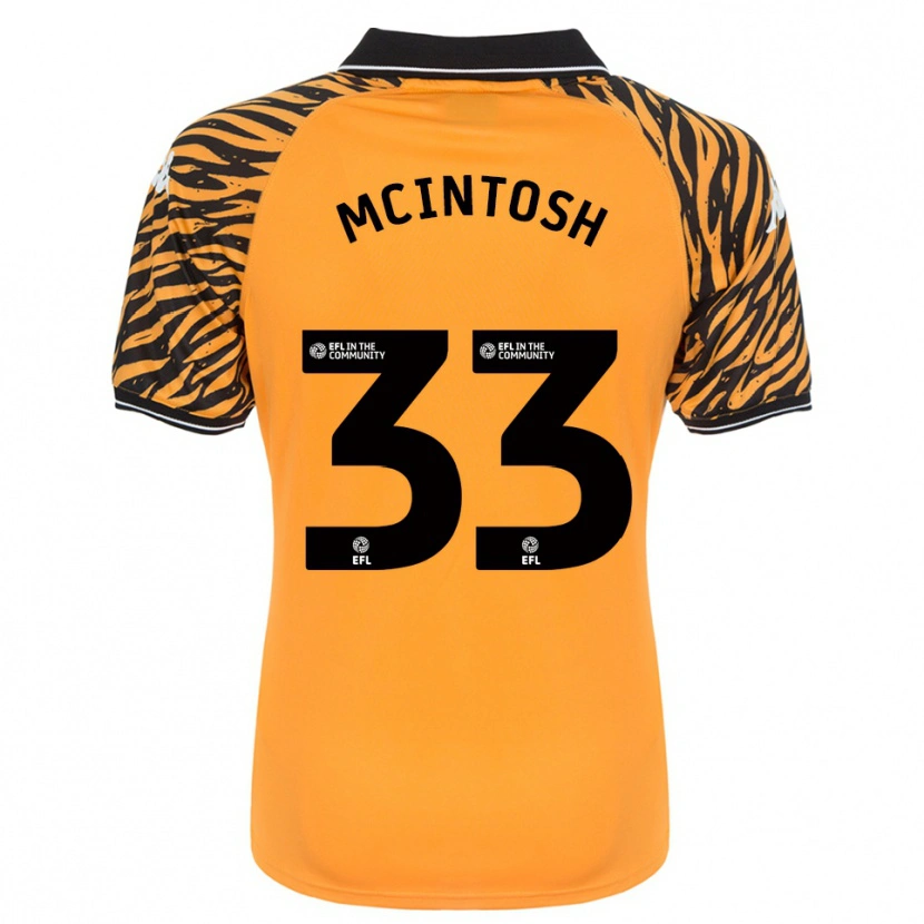 Danxen Hombre Camiseta Lucy Mcintosh #33 Naranja Negro 1ª Equipación 2025/26 La Camisa
