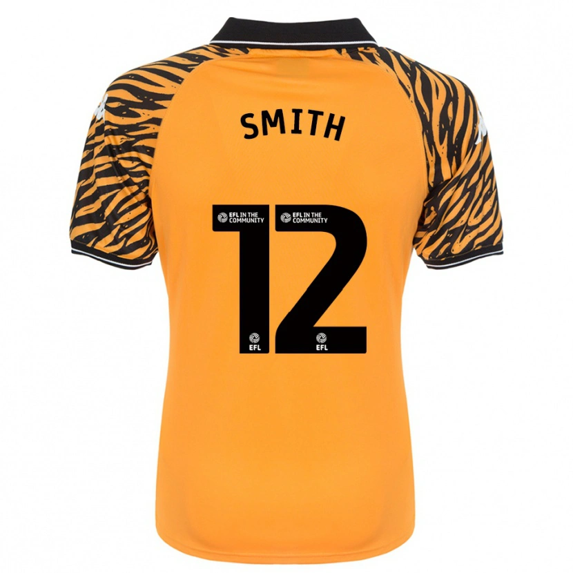 Danxen Hombre Camiseta Emily Smith #12 Naranja Negro 1ª Equipación 2025/26 La Camisa