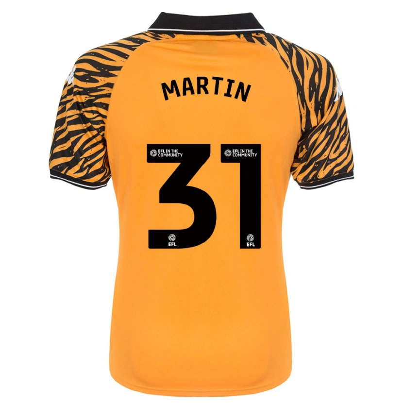 Danxen Hombre Camiseta Faith Martin #31 Naranja Negro 1ª Equipación 2025/26 La Camisa