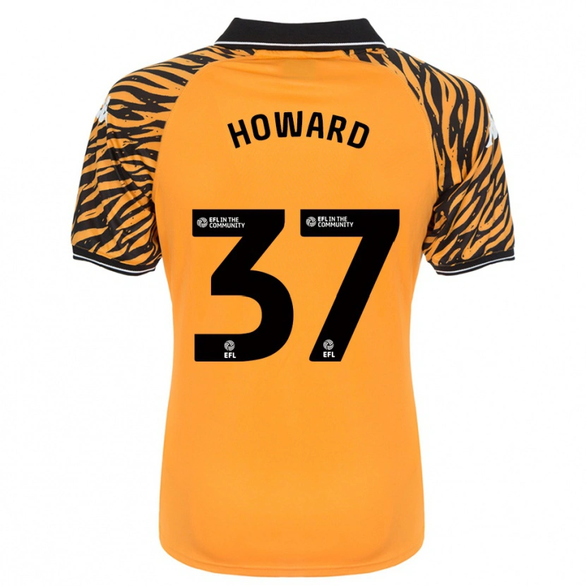 Danxen Hombre Camiseta Scarlet Howard #37 Naranja Negro 1ª Equipación 2025/26 La Camisa