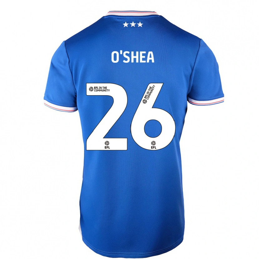Danxen Hombre Camiseta Dara O'shea #26 Azul Blanco 1ª Equipación 2025/26 La Camisa