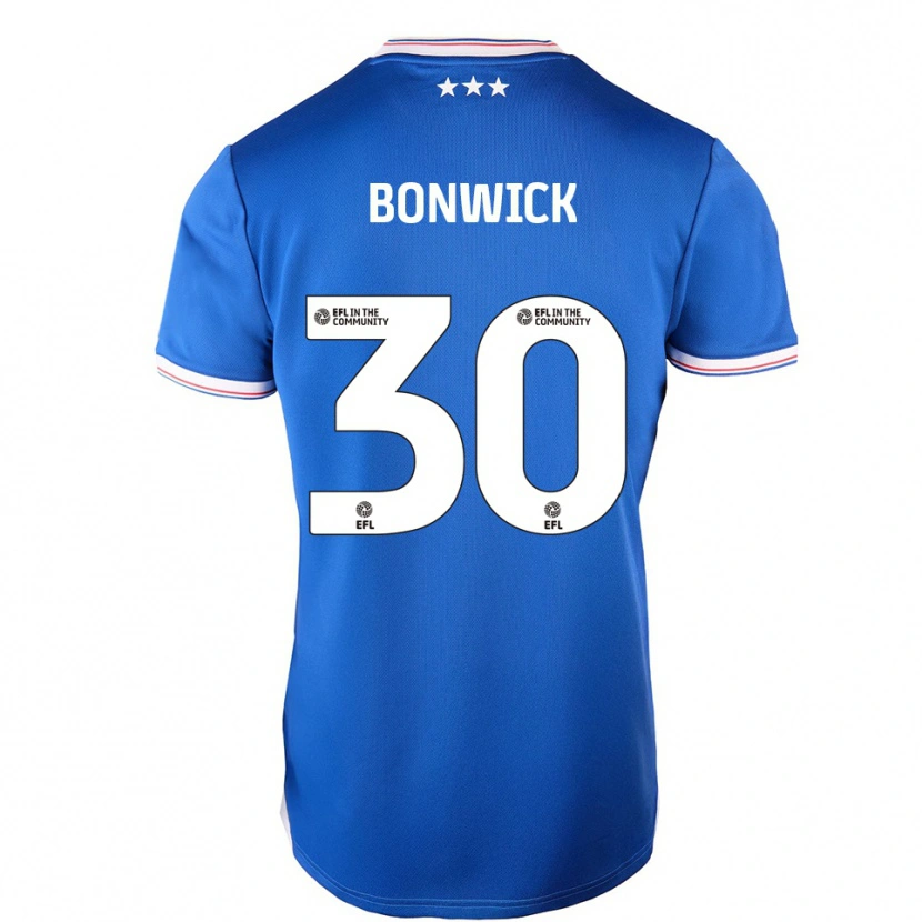 Danxen Hombre Camiseta Kaci-Jai Bonwick #30 Azul Blanco 1ª Equipación 2025/26 La Camisa