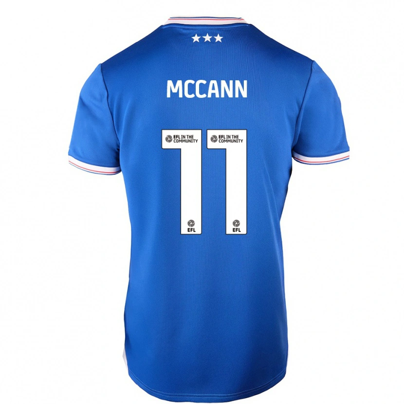 Danxen Hombre Camiseta Darragh Mccann #11 Azul Blanco 1ª Equipación 2025/26 La Camisa