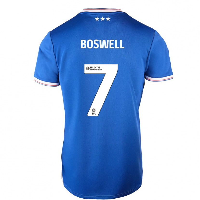 Danxen Hombre Camiseta Ashton Boswell #7 Azul Blanco 1ª Equipación 2025/26 La Camisa