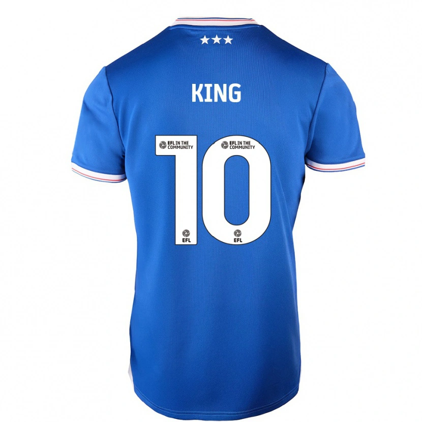 Danxen Hombre Camiseta Eloise King #10 Azul Blanco 1ª Equipación 2025/26 La Camisa