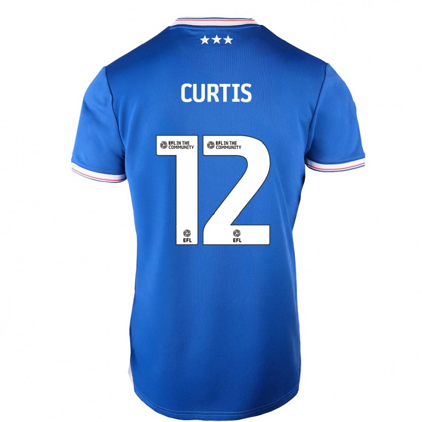 Danxen Hombre Camiseta Henry Curtis #12 Azul Blanco 1ª Equipación 2025/26 La Camisa