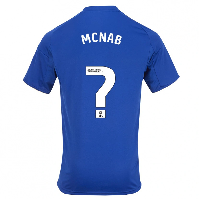 Danxen Hombre Camiseta Lewis Mcnab #0 Azul Oro 1ª Equipación 2025/26 La Camisa