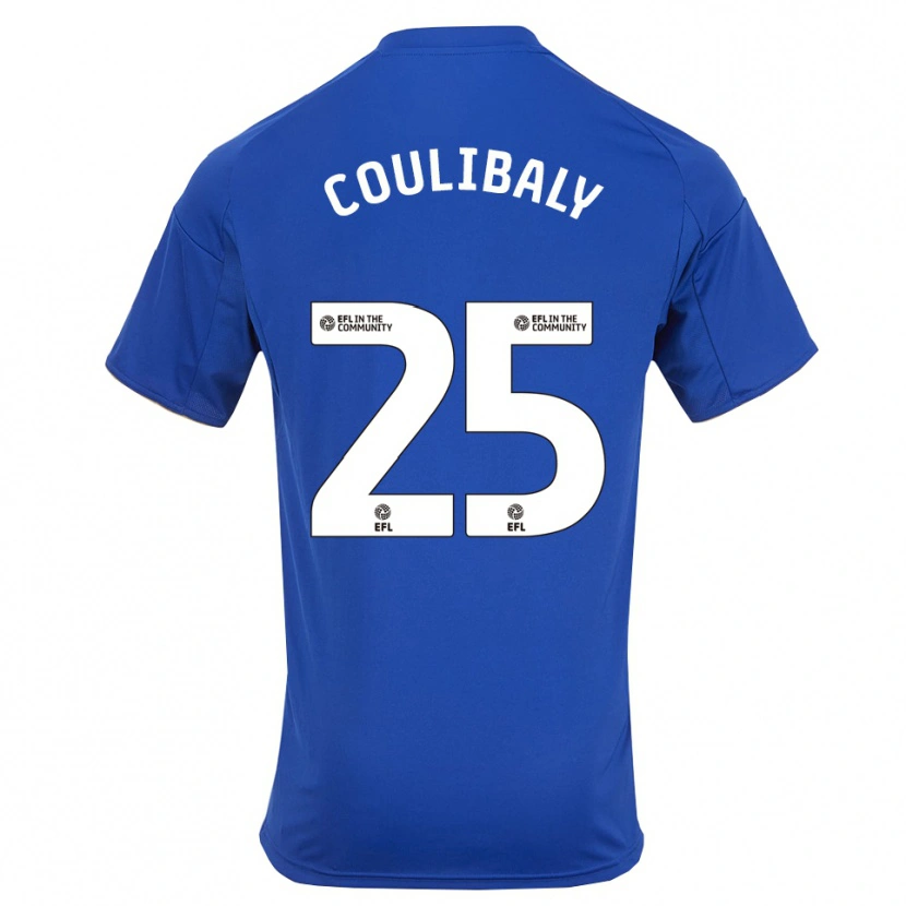 Danxen Hombre Camiseta Woyo Coulibaly #25 Azul Oro 1ª Equipación 2025/26 La Camisa