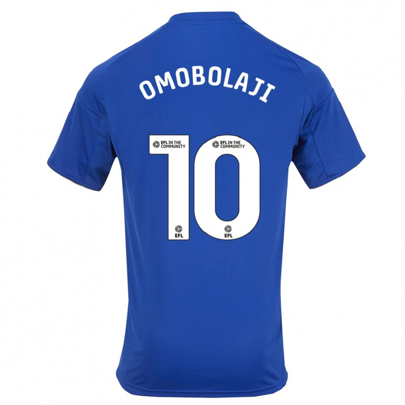 Danxen Hombre Camiseta Laolu Omobolaji #10 Azul Oro 1ª Equipación 2025/26 La Camisa