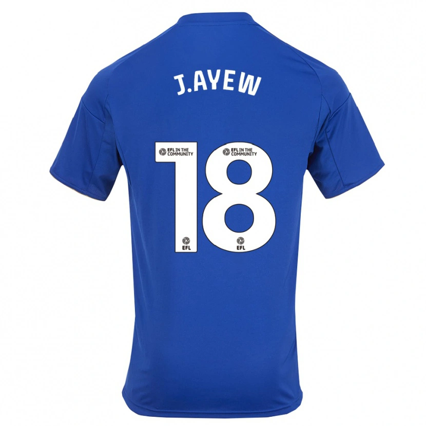 Danxen Hombre Camiseta Jordan Ayew #18 Azul Oro 1ª Equipación 2025/26 La Camisa