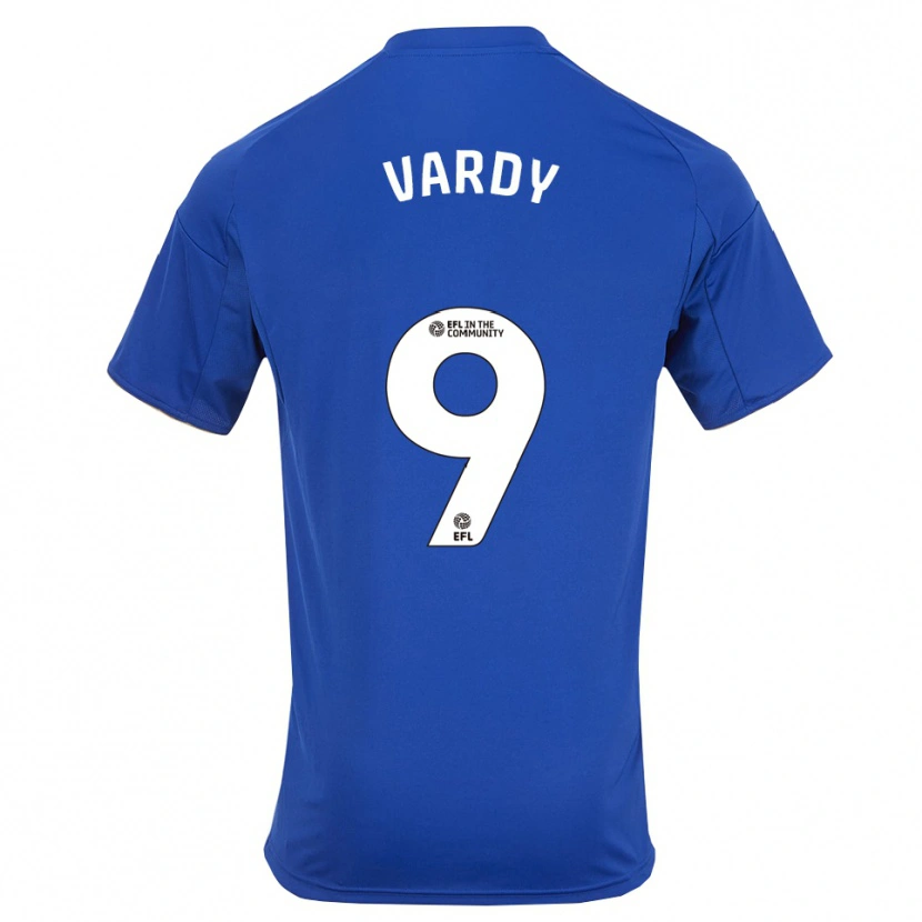 Danxen Hombre Camiseta Jamie Vardy #9 Azul Oro 1ª Equipación 2025/26 La Camisa