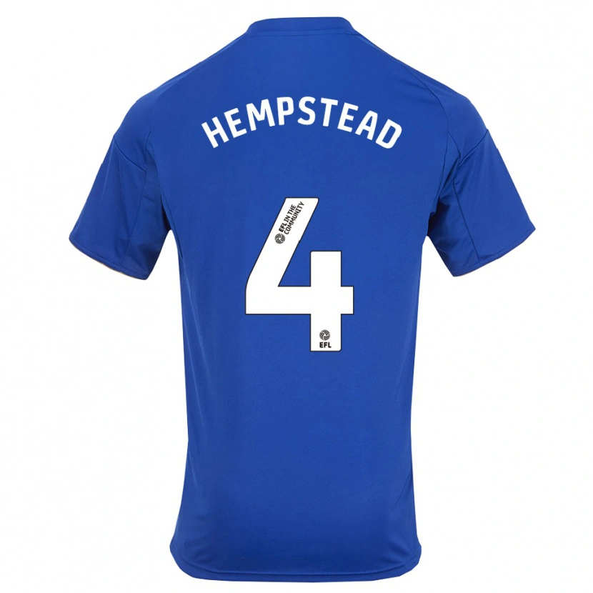 Danxen Hombre Camiseta Oliver Hempstead #4 Azul Oro 1ª Equipación 2025/26 La Camisa
