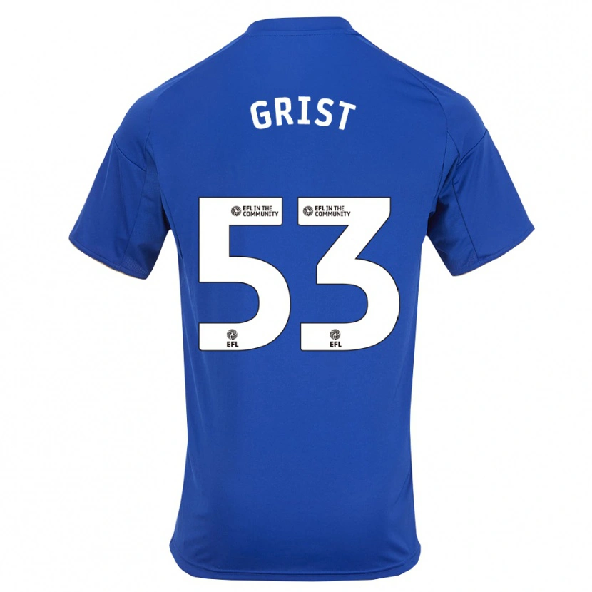 Danxen Hombre Camiseta Ben Grist #53 Azul Oro 1ª Equipación 2025/26 La Camisa