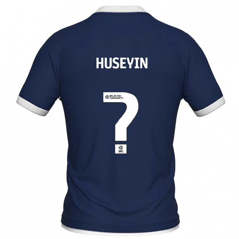 Danxen Hombre Camiseta Emel Huseyin #0 Azul Marino Blanco 1ª Equipación 2025/26 La Camisa