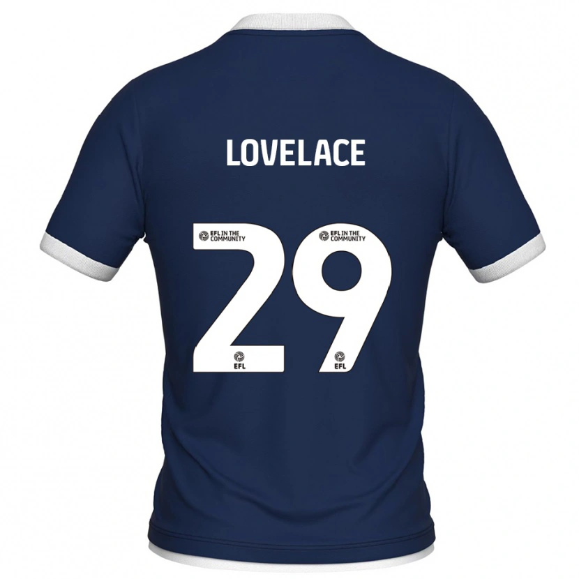 Danxen Hombre Camiseta Zak Lovelace #29 Azul Marino Blanco 1ª Equipación 2025/26 La Camisa