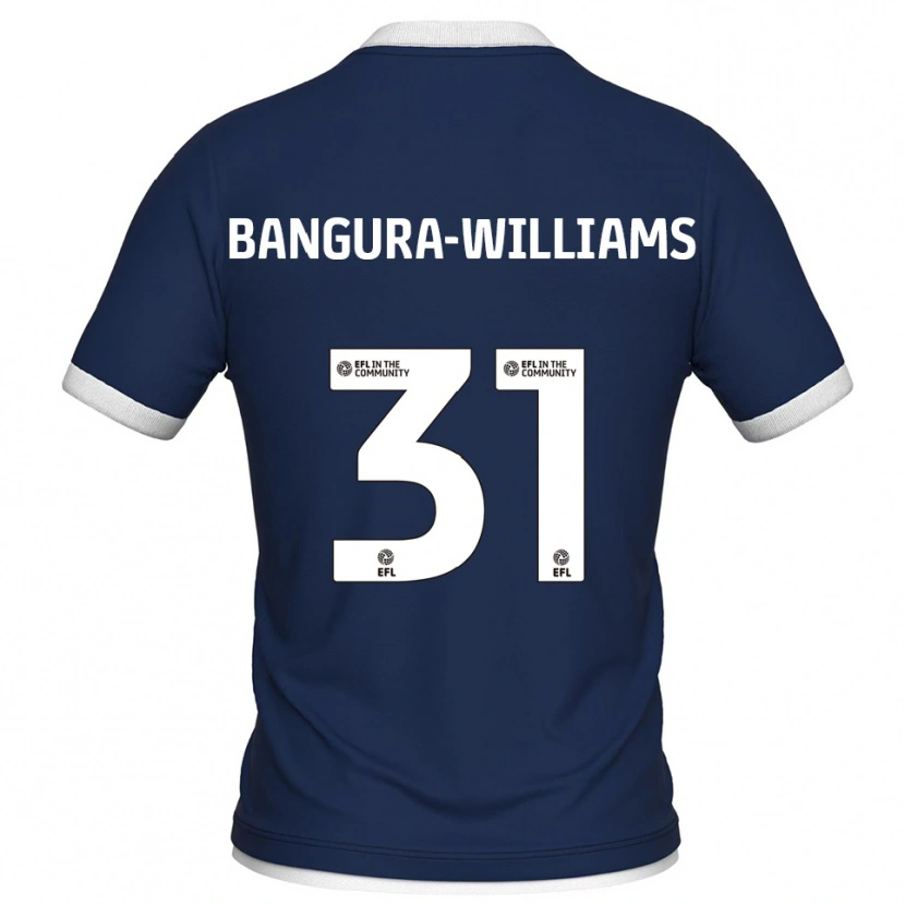 Danxen Hombre Camiseta Ra'ees Bangura-Williams #31 Azul Marino Blanco 1ª Equipación 2025/26 La Camisa
