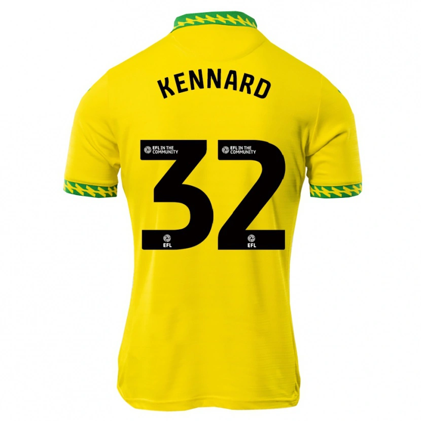 Danxen Hombre Camiseta Holly Kennard #32 Blanco Verde 1ª Equipación 2025/26 La Camisa